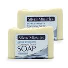 Soap Silver Miracles Extra Strength Coloidal Silver Silver, pacote com 2 unidades