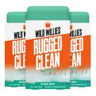Soap Wild Willies hidratante masculino com manteiga de karité, pacote com 3