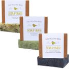 Soap Yellow Bird Natural, pacote com 3 pacotes de chá de hortelã