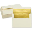 Sobre BEST PAPER GREETINGS 13x18 cm Marfil con Detalles en Oro 50 unidades