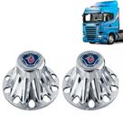 Sobre Tampa Cubo Cromado Truck Scania (PAR)