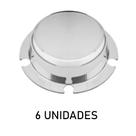 Sobre Tampa Do Cubo Carreta 5 Furos Menor Cromada 6 Unidades