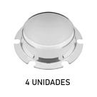 Sobre Tampa Do Cubo Carreta 6 Furos Maior Cromada 4 Unidades