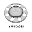 Sobre tampa do cubo da tração mb atego cromada 6 unidades Sobre tampa do cubo da tração mb atego cromada 6 unidades
