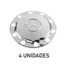Sobre tampa do cubo da tração mb cromada 4 unidades Sobre tampa do cubo da tração mb cromada 4 unidades