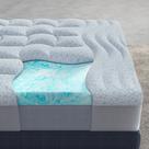 Sobrecolchão HOMRELEXA de espuma viscoelástica com gel refrescante para cama Twin XL, 10 cm