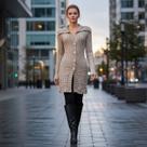 Sobretudo Katlen Tricot Canetran