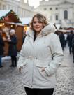 Sobretudo Parka Feminina Forrada com Pelinhos Plus size inverno tamanho P M G G1 G2 G3 G4 G5