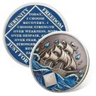 Sobriety Coin Vitalway Enfrentando a Tempestade 1 Ano de Sobriedade