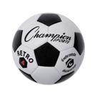 Soccer Ball Champion Sports Retro Tamanho 4 Preto/Branco
