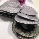 SODO Rede Coque De Tecido Para Cabelo Preto