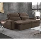 Sof Retrtil e Reclinvel com Molas 3 Lugares 2,30cm Hanover Marrom