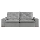 Sof Retrtil e Reclinvel com Molas 5 Lugares 2,90m Hanover Cinza