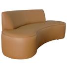 Sofá 03 Lugares 210cm Mônaco Corano Caramelo - Nexta Casa