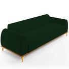 Sofá 04 Lugares Para Sala de Estar Kiev 260 cm D02 Veludo Verde Musgo D-303 - Lyam Decor