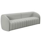 Sofá 05 Lugares Para Sala De Estar 332 cm Lazio M03 Veludo Creme - Lyam Decor