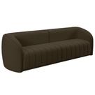 Sofá 05 Lugares Para Sala De Estar 332 Cm Lazio M03 Veludo Marrom - Lyam Decor