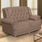 Sofá 1,50m 2 Lugares Suede Filadélfia Marrom Castor