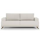 Sofá 160cm 2 Lugares Pés Curvos Santi Linho D05 Cru - Mpozenato