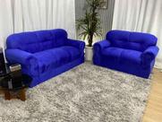 Sofá 2 e 3 Lugares Azul 910 Viena