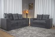 Sofá 2 e 3 Lugares Cinza 605 Porto