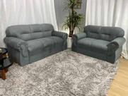 Sofá 2 e 3 Lugares Cinza 605 Viena Sofá 2 e 3 Lugares Cinza 605 Viena