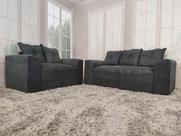 Sofá 2 e 3 Lugares Cinza 606 Porto