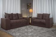 Sofá 2 e 3 Lugares Classic Confort Marrom 603 Porto
