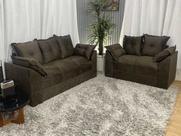 Sofá 2 e 3 Lugares Marrom 603 Paris