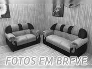 Sofá 2 e 3 Lugares Marrom com Floral 603/66 Corsa