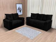 Sofá 2 e 3 Lugares Preto 601 Chile