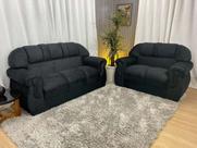 Sofá 2 e 3 Lugares Preto 601 Corsa