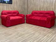 Sofá 2 e 3 Lugares Vermelho 608 Viena