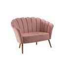 Sofá 2 Lugares 135cm Pétala Rosa