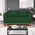 Sofá 2 Lugares 140cm Suede Esper Verde Sofá 2 Lugares 140cm Suede Esper Verde