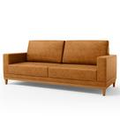 Sofá 2 Lugares 145cm Living Sala de Estar Kayrós D05 Sintético Whisky - Mpozenato
