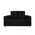 Sofá 2 Lugares 148cm Topázio Nabas Preto Sofá 2 Lugares 148cm Topázio Nabas Preto