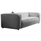 Sofá 2 Lugares 160cm Orgânico Luxo Recepção Cecília Bouclé Cinza - Amarena Móveis
