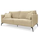 Sofá 2 Lugares 160cm Pés de Metal Vecchia S06 Linho Dourado - Mpozenato