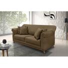 Sofá 2 Lugares 160cm Suede Arras Sofá 2 Lugares 160cm Suede Arras