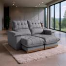 Sofá 2 Lugares 2,00m Retrátil e Reclinável Milano Bom Pastor