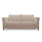 Sofá 2 Lugares Base De Madeira Grace 170 Cm Linho S04 - D'rossi Cor Areia