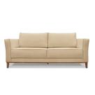 Sofá 2 Lugares Base De Madeira Grace 170 Cm Linho S04 - D'rossi Cor Dourado