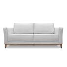 Sofá 2 Lugares Base De Madeira Grace 190 Cm Linho S04 - D'rossi Cor Grigio Sofá 2 Lugares Base De Madeira Grace 190 Cm Linho S04 - D'rossi Cor Grigio