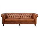 Sofá 2 Lugares Bérgamo 180cm Couro Mel - Gran Belo