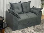 Sofá 2 Lugares Cinza 605 Paris Sofá 2 Lugares Cinza 605 Paris