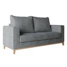 Sofá 2 Lugares Davos Linho Cotton Grafite