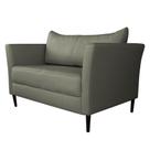 Sofá 2 Lugares Decorativo Sala de Estar 120cm Pés Palito Lubbock Couro Fendi G58 - Gran Belo Sofá 2 Lugares Decorativo Sala de Estar 120cm Pés Palito Lubbock Couro Fendi G58 - Gran Belo