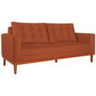 Sofá 2 Lugares Dubai Suede Terracota - Amarena Móveis