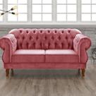 Sofá 2 Lugares Duquesa Chesterfield Decoração Recepção Rosa Sofá 2 Lugares Duquesa Chesterfield Decoração Recepção Rosa